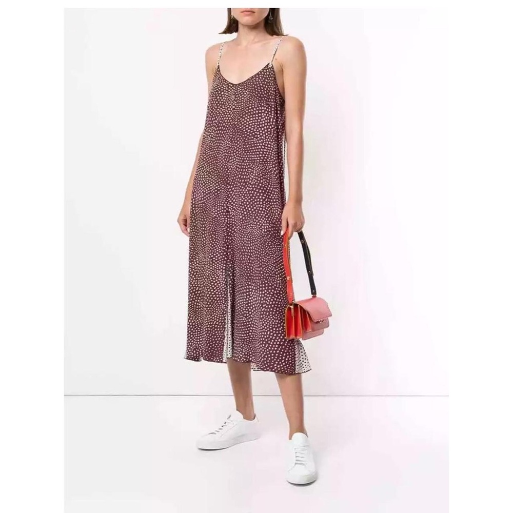 Rag & Bone Purple Ribbed Midi Sundress